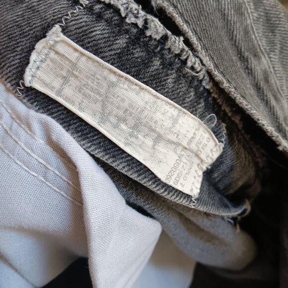 30x31 Vintage Black Fade Rocker Jeans Wrangler 1990's Straight MADE IN USA - Picture 8 of 8